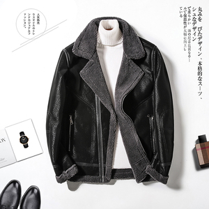 2025年冬季新款大码皮毛一体休闲夹克外套男D209A-PT6699-P245