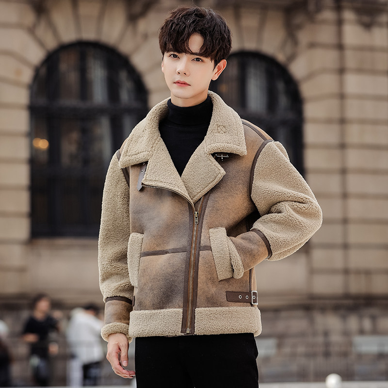 2025年冬季主推新款大码皮毛一体夹克外套D209A-PT239-P255，男装夹克，电商D209A