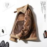 2025年冬季新款大码皮毛一体休闲夹克外套男D209A-PT8818-P245，男装夹克，电商D209A
