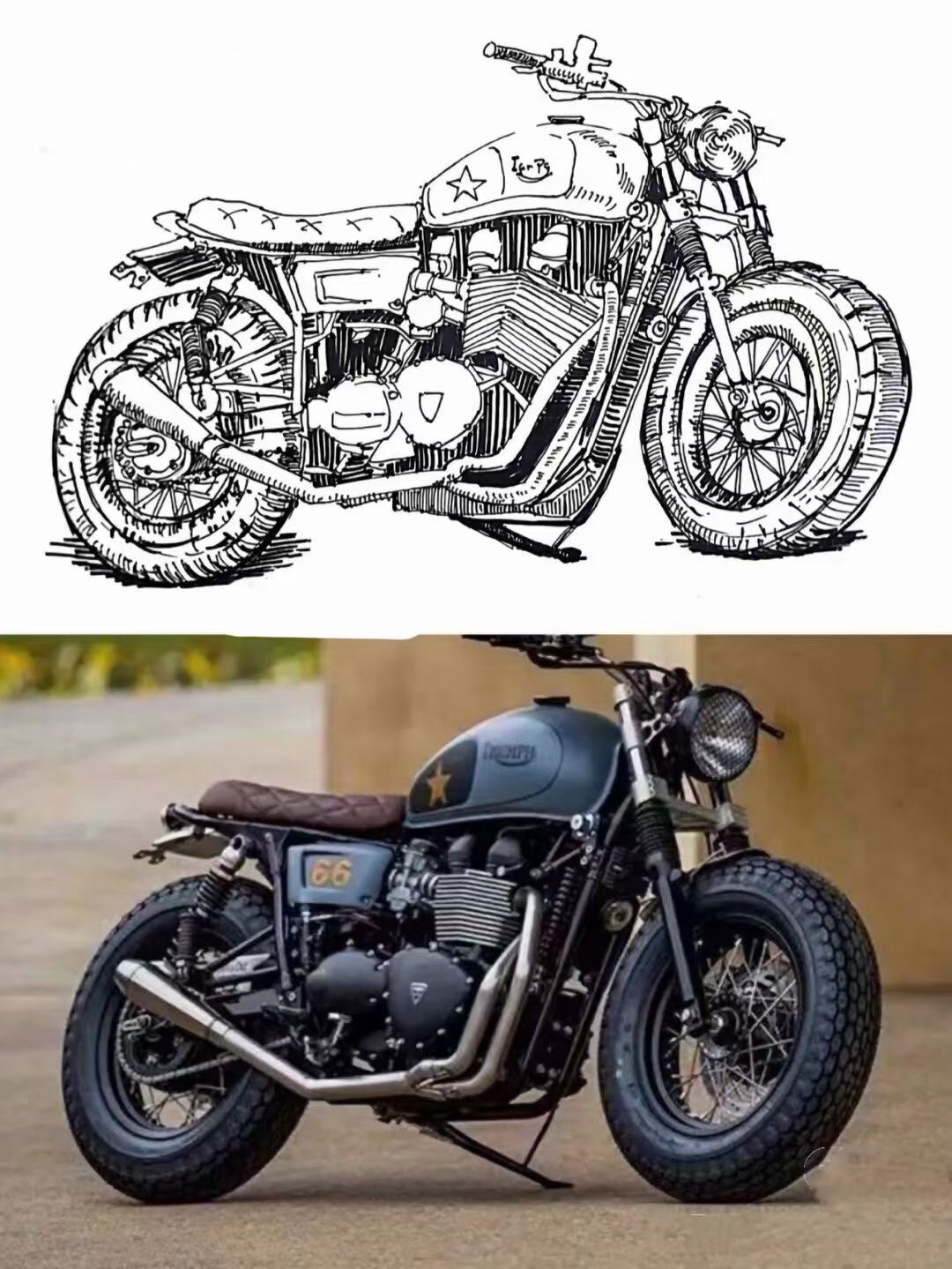 【31】《交通工具写生》53组无水印,原稿和线稿