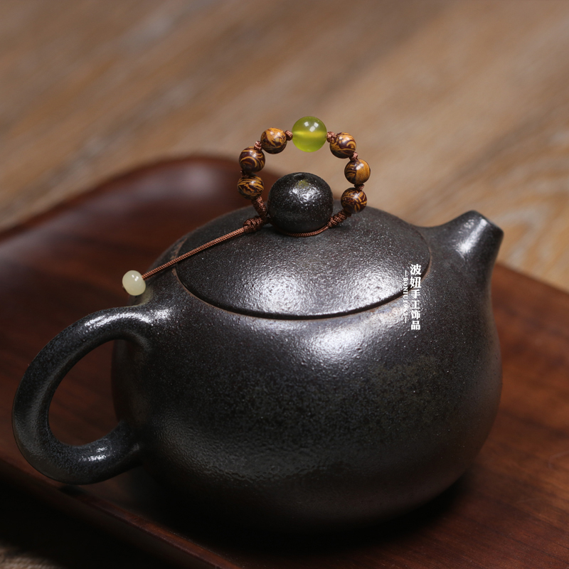 茶壶盖防摔绳高端壶绳防烫