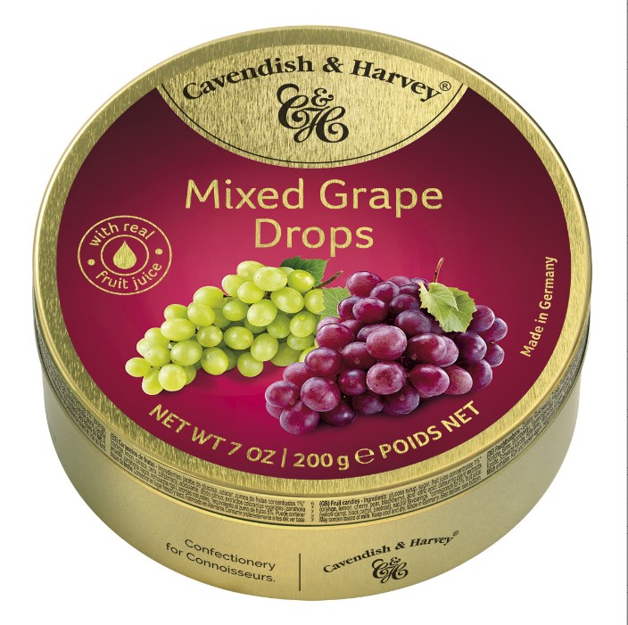 德国进口嘉云糖 葡萄 水果糖 硬糖果零食 心情网红爆款零食手帐糖