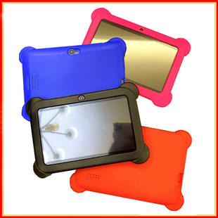 外贸kids tablet7寸儿童平板电脑全志A33安卓硅胶套学习机