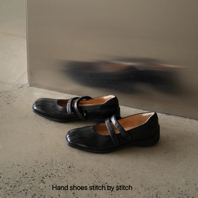 CZCAICAI2025年新款魔术贴芭蕾机能鞋女