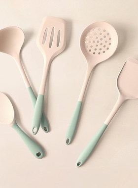 Silicone kitchen utensils, Spatula, Rice spoon, Soup ladle