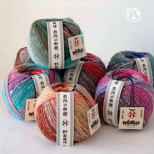 野吕英作立冬Rittou真丝羊毛马海毛棒针钩针毛衣围巾毛线编织diy