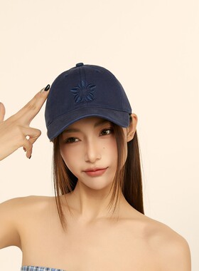26韩代同款新款同色刺绣棒球帽男简约百搭情侣纯色显脸小鸭舌帽女