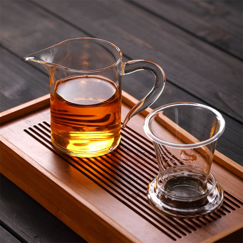 泡茶杯茶壶茶水分离全玻璃过滤日式简约透明创意办公泡茶功夫茶具