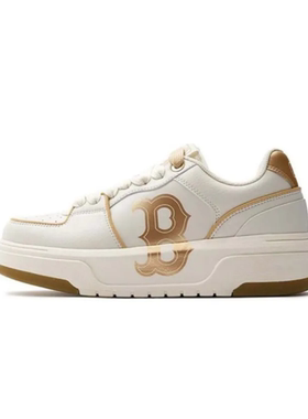 MLB休闲百搭减震透气低帮金色板鞋男女同款3ASXCLB3N-43GOS