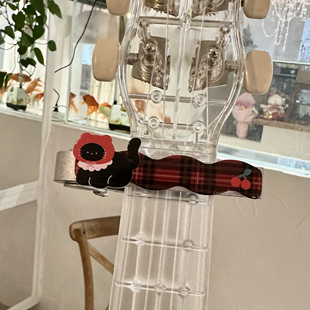 微笑时光自制喵咪小狗金属变调夹古典吉他尤克里里通用可爱高颜值