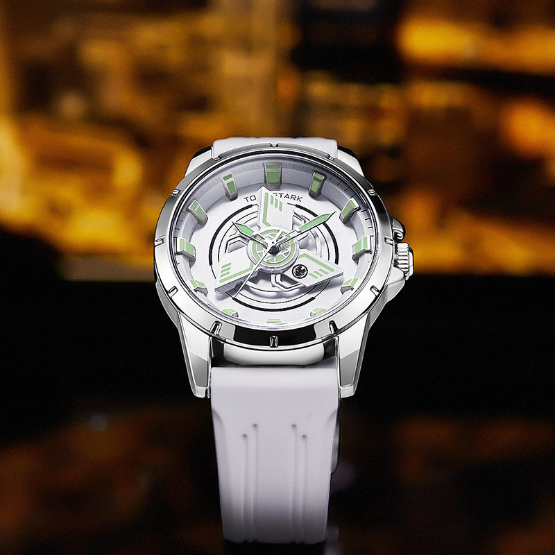 青少年漫威手表Marvel钢铁侠炫酷旋转表盘男生高中学生石英时尚表