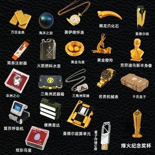 三角洲行动周边大红超算单元烽火纪念奖杯实物玩具模型手办摆件