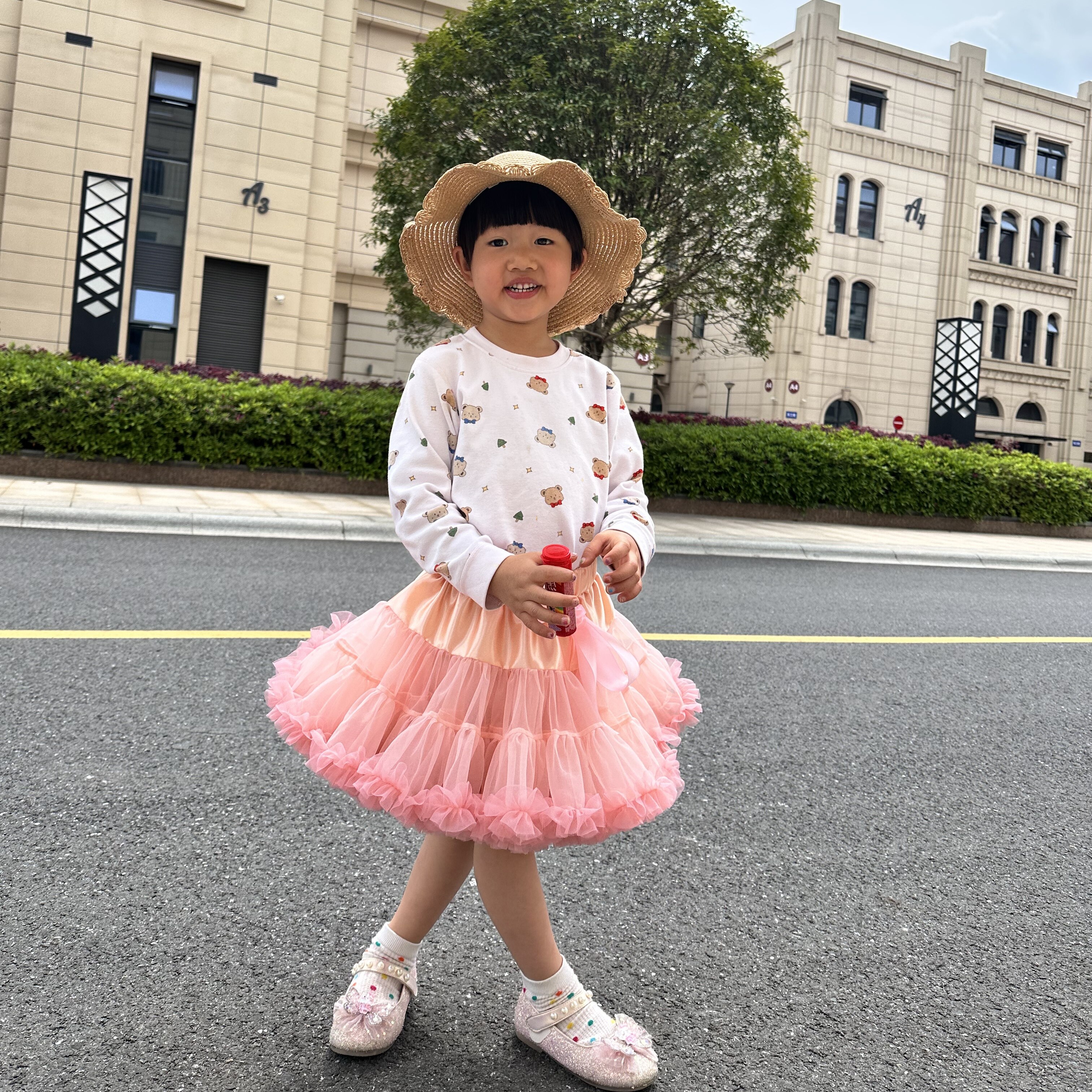 女童tutu裙夏兔兔蓬蓬裙子儿童半身裙宝宝凸凸短裙突突公主蛋糕裙