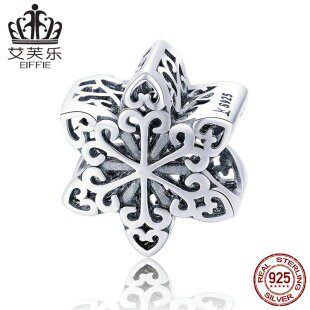 回馈客户爪印爱心四叶草 串珠s925通体纯银百搭diy莲花星星珠子