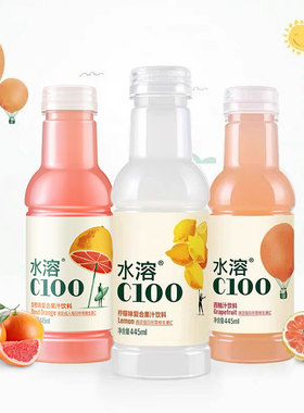 农夫山泉水溶C100复合果汁饮料445ml维生素饮料混合装口味
