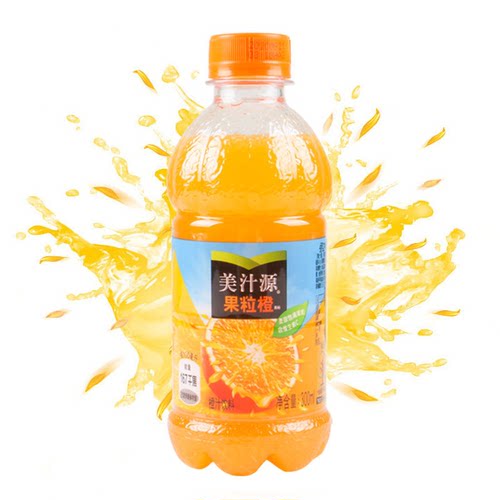 果味饮料果粒橙橙汁300mlx12瓶装果汁夏季饮品可口可乐