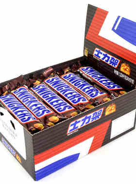 士力架花生牛奶夹心巧克力51g长条装休闲零食家庭