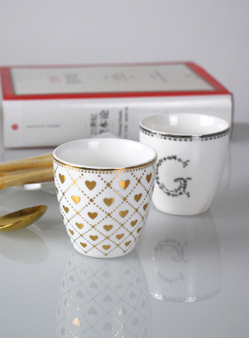 特价130ml北欧陶瓷咖啡杯浓缩杯红茶杯普洱杯家用杯子水杯可叠加