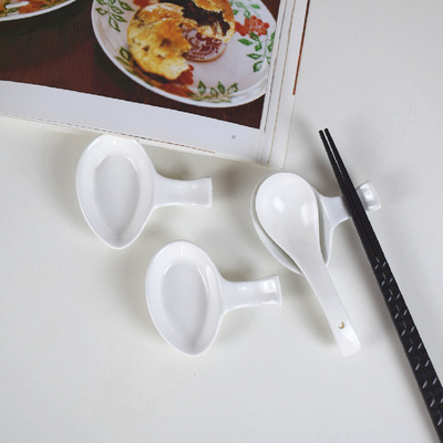 陶瓷调味碟筷子碟筷子架勺托酒店用瓷酱醋碟日式碟餐厅碟餐桌器皿