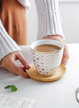 陶瓷马克杯北欧ins风 咖啡杯奶茶杯奶咖杯果汁杯创意欧式情侣杯子
