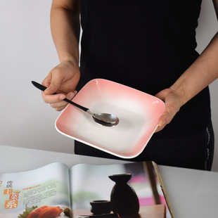 陶瓷盘上菜盘鱼盘西餐盘甜品盘家用餐盘微波炉盘烤箱盘 创新欧式