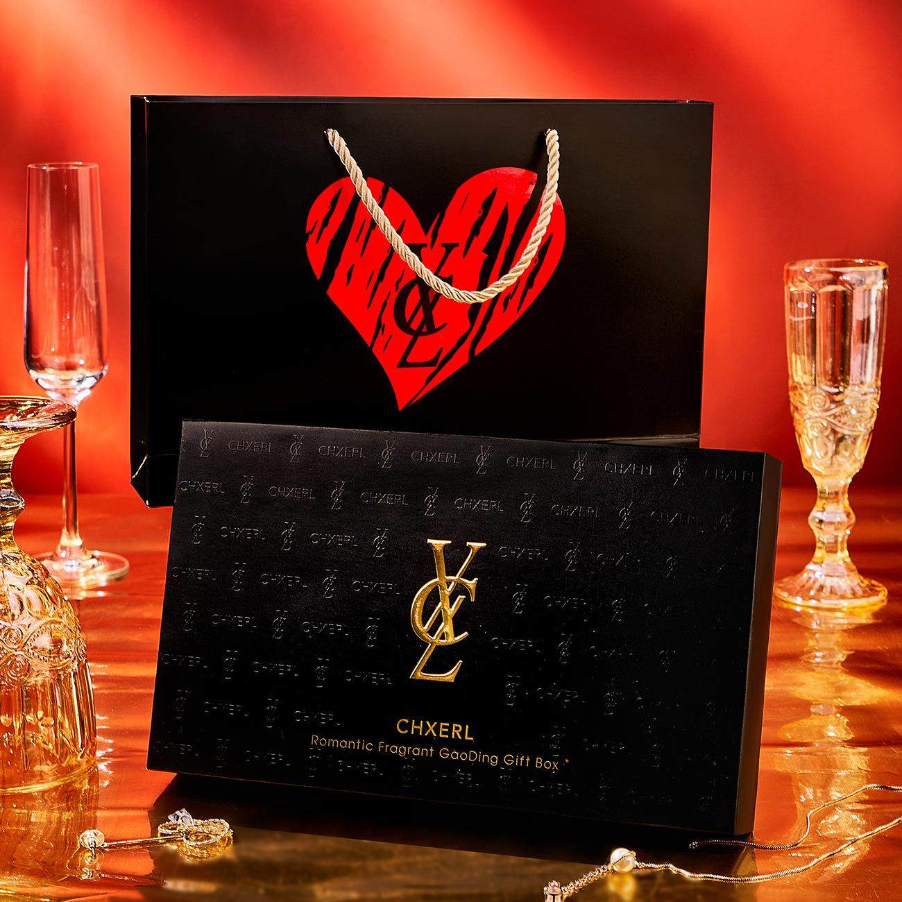 正品专柜浪漫香色高定礼盒气垫bb霜口红香水套盒生日情人节礼物