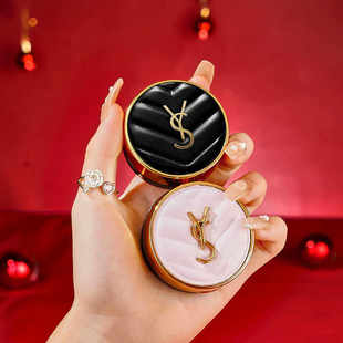 YS品牌专柜正品皮革气垫小样控油遮瑕保湿持久不脱妆粉底液彩妆