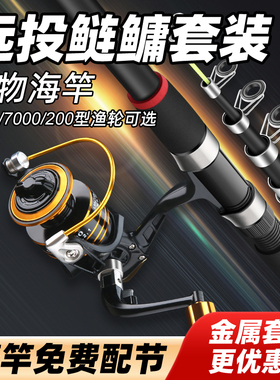 超硬海竿套装碳素超轻超硬海钓竿组合抛竿远投竿海杆套装