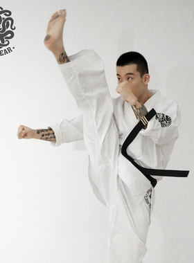 DF道服 极真空手道服 KARATE 纯棉 大面积精绣 送白带DEEP FEAR