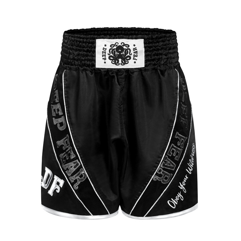 DF流星职业拳击裤儿童款BOXING训练拳击裤青少年正统拳击剪裁短裤