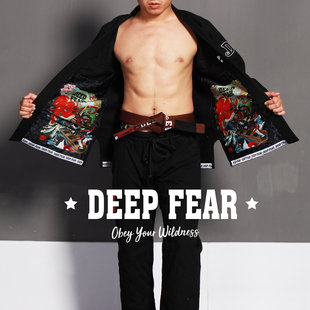 DEEP FEAR儿童款柔术服武士款巴西柔术道服青少年BJJ GI JiuJitsu
