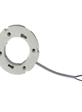 LED GX53灯座线长10CM橱柜壁灯黑白色底座带线阻燃V0级PC塑料灯座