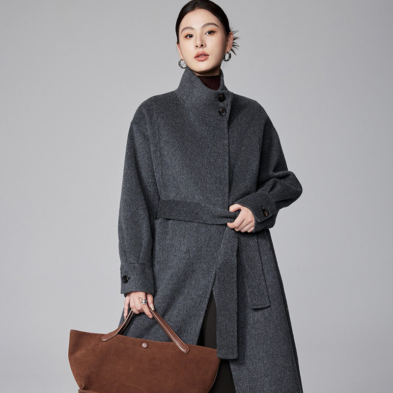 [本初]24冬季高支澳毛手工双面羊绒大衣女立领阔版长款羊毛呢外套,女装/女士精品,羊绒衫,淘宝优惠券,粉丝福利购,淘宝优惠卷