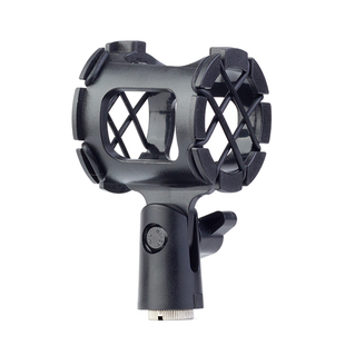 枪式麦克风减震夹子小振膜电容话筒防震支架夹头采访测试麦固定夹