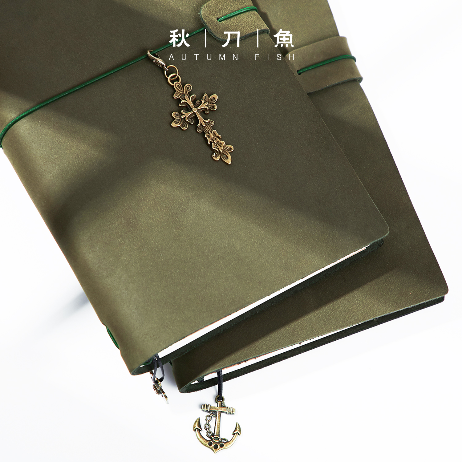 手工牛皮挂件复古吊坠