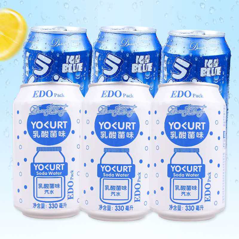 edo乳酸菌330ml柠檬味汽水