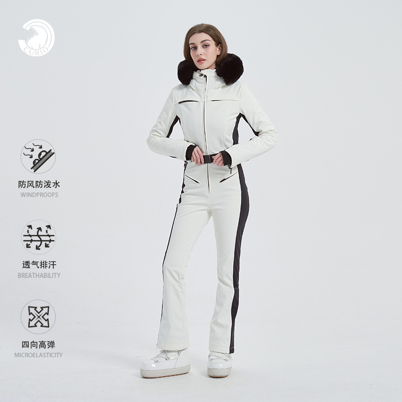 CURIO防水修身显瘦加厚滑雪衣