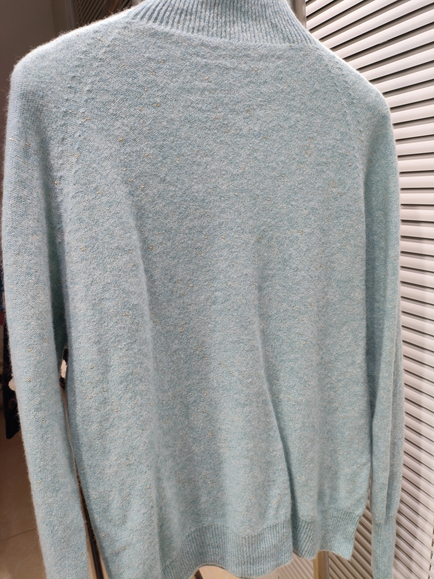 自带小心机的别致打底针织衫无缝一体小金豆羊绒套头毛衣显瘦保暖