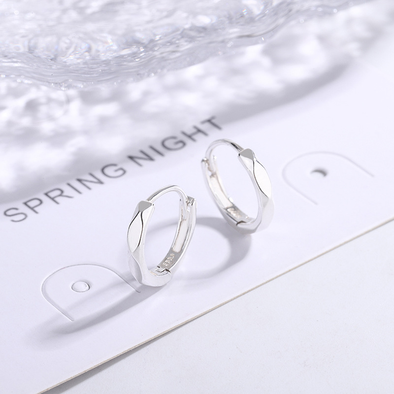 s999耳环小众纯银冷淡风无情侣