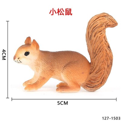 仿真动物模型松鼠儿童认知玩具摆件装饰花园庭院装饰仿真爬树小松