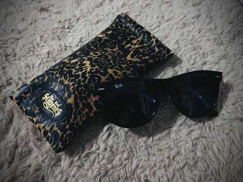 Stagents 复古丝印牛皮 墨镜口袋 眼镜收纳袋 限定单品