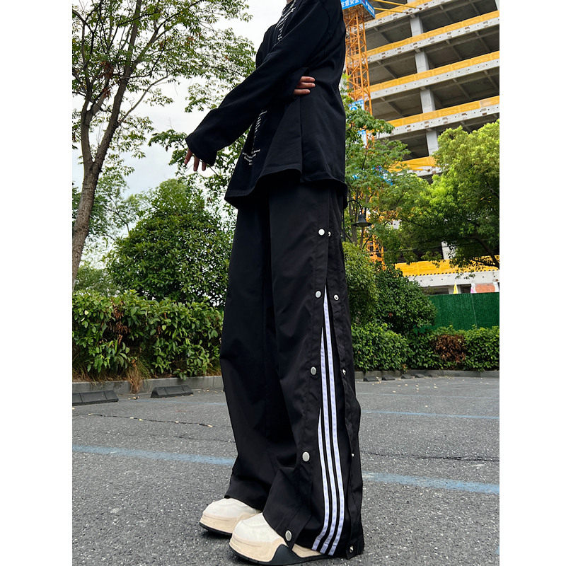 秋季新品男女三条杆休闲运动裤防水6018p48,女装休闲裤,星座517-5