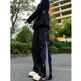 秋季新品男女三条杆休闲运动裤防水6018p48，女装休闲裤，星座517-5