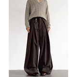 现货秋冬厚款男女老钱风毛呢西裤8070P58，男装西裤，星座517-5