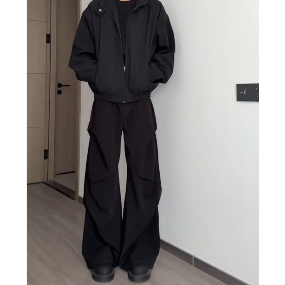 现货春季男女褶皱西裤6001p45，男装西裤，星座517-5