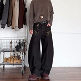 现货春季男女宽松牛仔裤8534p42，男装牛仔裤，星座517-5