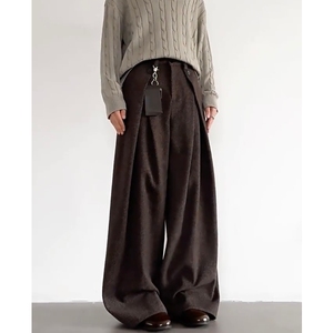 现货秋冬厚款 男女老钱风毛呢西裤8070P58，男装西裤，星座517-5