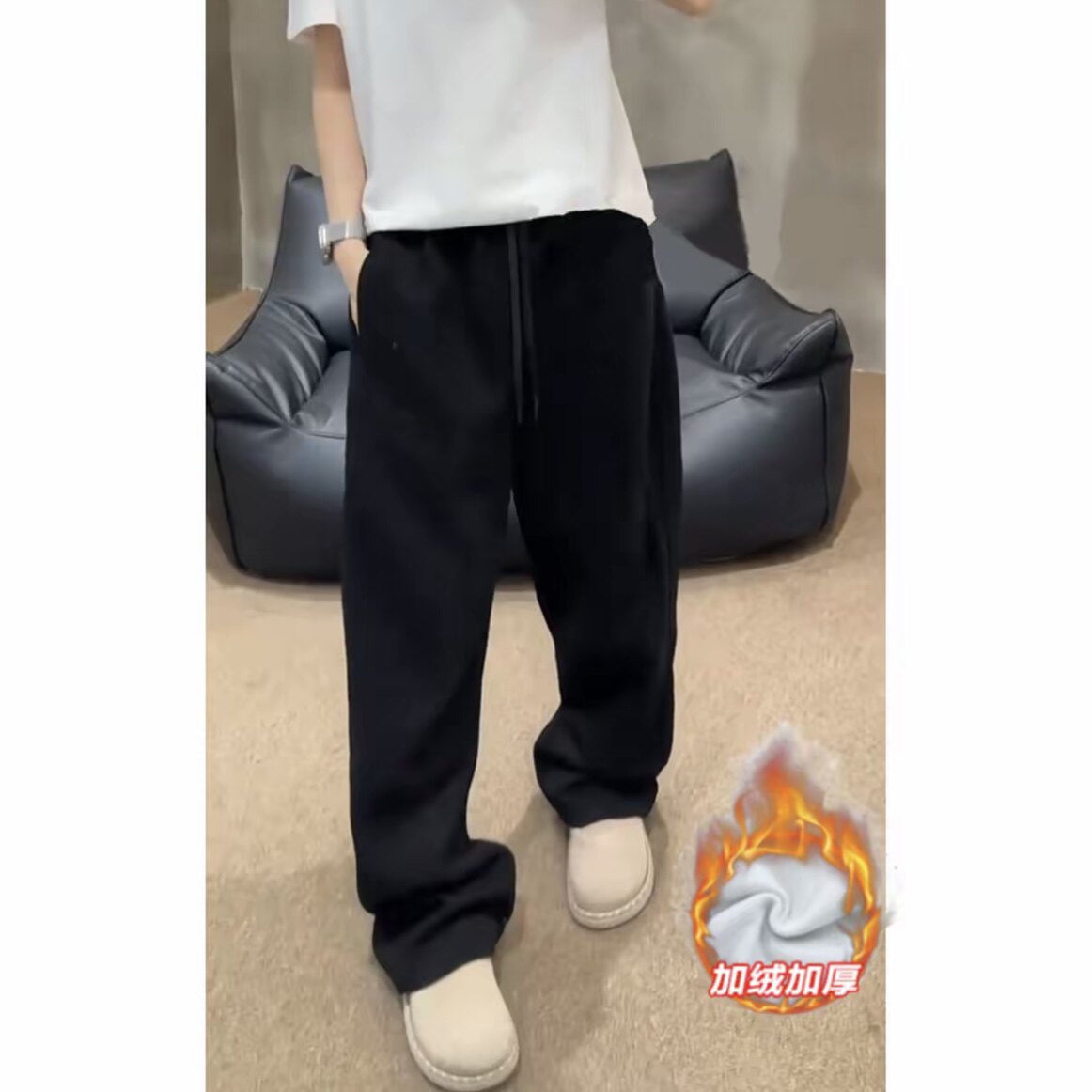 网图加绒冬季男女直通休闲裤8011p35加绒p40,男装卫衣,星座517-5