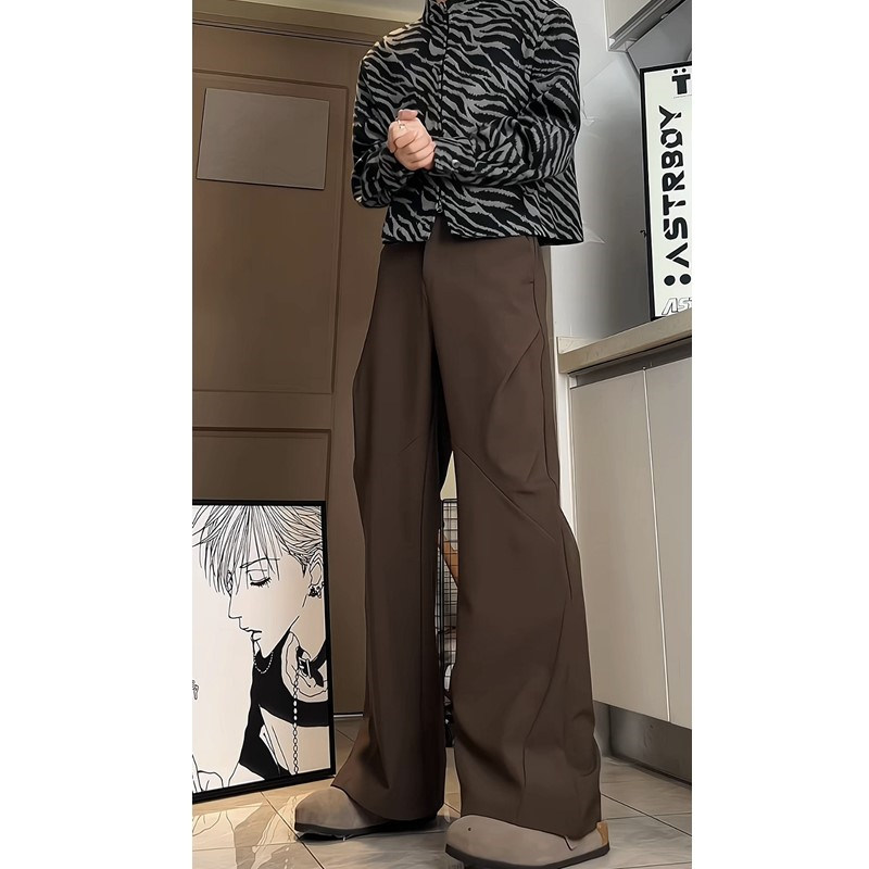 四季款西裤高级宽松褶皱6616p55,男装西裤,星座517-5