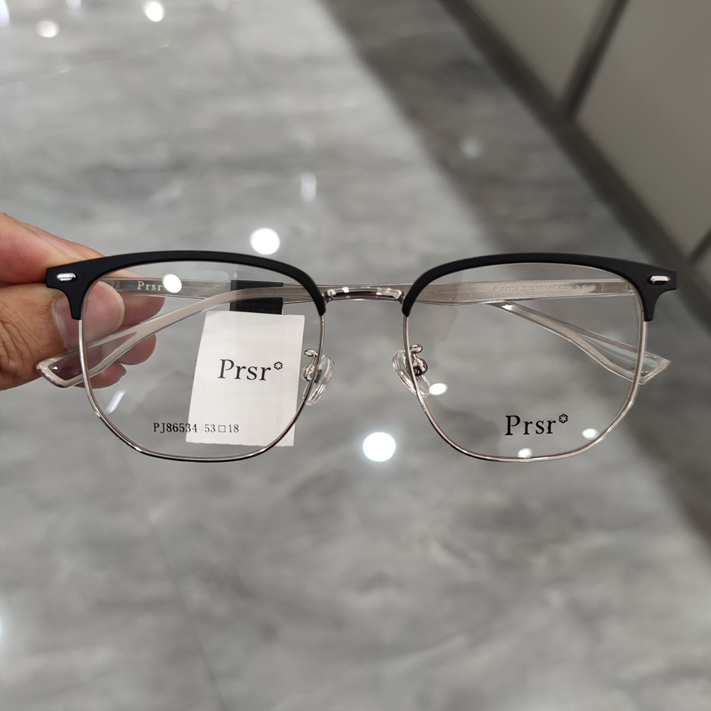 帕莎2022眼镜架男近视女超轻多边形圆形全框防蓝光眼镜框PJ86534